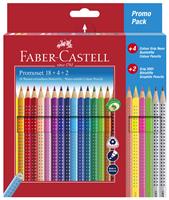 Faber Castell kleurpotlood Faber-Castell Grip promotieset 18 + 4 + 2