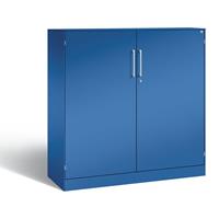 C+P Vleugeldeurkast ASISTO, hoogte 1292 mm, breedte 1200 mm, 2 legborden, gentiaanblauw/gentiaanblauw