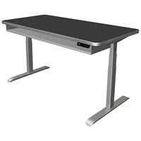 kerkmann Steh-Sitz-Schreibtisch Move 4 Premium 160 x 80 cm - Anthrazit/Silber