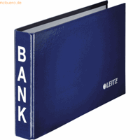 LEITZ ordner voor bankafschriften, A6 liggend, materiaal: karton met PP-laminering, blauw