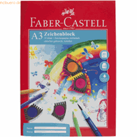 fabercastell 10 x Faber Castell Zeichenblock A3 Rote Linie 20 Blatt