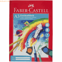 fabercastell 20 x Faber Castell Zeichenblock A3 Rote Linie 10 Blatt