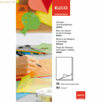 elco 10 x  Zeichenblock Color A3 120g/qm weiß