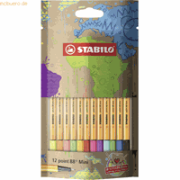 stabilo 6 x  Fineliner point 88 Mini mydesign Edition VE=12 Farb