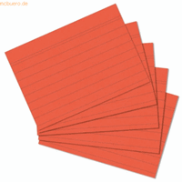 herlitz 8 x  Karteikarten A7 liniert orange VE=100 Stück