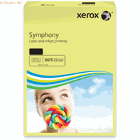 xerox 5 x  Kopierpapier Symphony pastell gelb 80g/qm A4 VE=500 Blatt