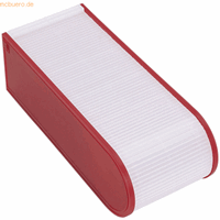 wedo Karteibox A8 500 gefüllt rot Lernkartei