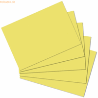 herlitz 6 x  Karteikarten A6 blanko gelb VE=100 Stück