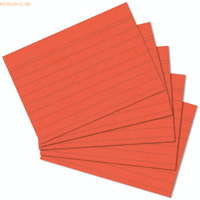 herlitz 6 x  Karteikarten A6 liniert orange VE=100 Stück
