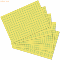 herlitz 6 x  Karteikarten A6 kariert gelb VE=100 Stück
