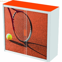 easyoffice Rollladenschrank  BxTxH 86x37,5x104cm Tennis