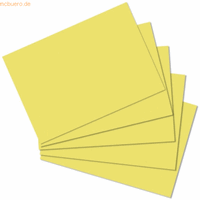 herlitz 4 x  Karteikarten A5 blanko gelb VE=100 Stück