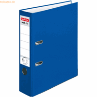 herlitz Ordner protect Kunststoff (PP) A4 8cm blau VE=5 Stück maX.file
