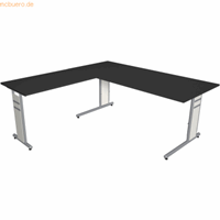 kerkmann Schreibtisch Form4 180 C-Fuß-Gestell 180x80x68-82cm / Anbau 1