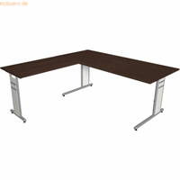 kerkmann Schreibtisch Form4 180 C-Fuß-Gestell 180x80x68-82cm / Anbau 1