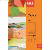 elco 10 x  Büropapier A4 210x297mm orange Papier 80 g/qm VE=100 Blatt