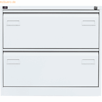 bisley Hängeregistraturschrank Light 2 Schübe 2-bahnig verkehrsweiß