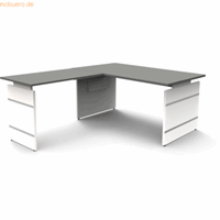 Kerkmann Bureau - Form4 - B1600 x D800 x H 680-760mm en verlenging B1000mm