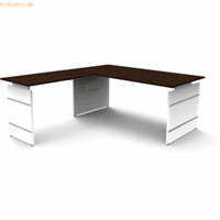 Kerkmann Bureau - Form4 - B1800 x D800 x H 680-760mm en verlenging B1000mm