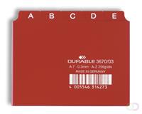 Durable TABKAARTEN A/Z A7 ROOD