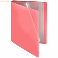foldersys Sichtbuch flexibel A4 40 Hüllen PP rot transparent