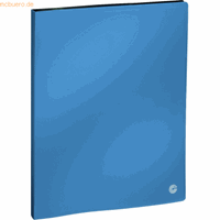 ecobra Sichtbuch A4 20 Hüllen Blue Metallic