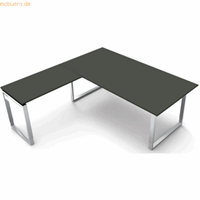 kerkmann Schreibtisch Aveto 180 Bügel-Gestell 180x80x68-82cm / Anbau 1