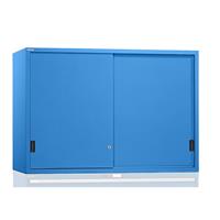 Lista Aufsatzschrank mit Schiebetüren Türen aus Vollblech HxBxT 1000 x 1431 x 725 mm, lichtblau