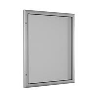 Schaar Design Vlakke vitrine staand formaat, 800x1025x43 mm, Achterwand: wit