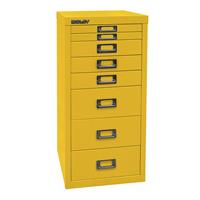 Bisley MultiDrawer™ 29er Serie DIN A4, 8 Schubladen gelb