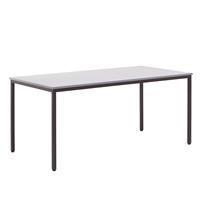 EUROKRAFTbasic Multifunctionele tafel, h x b x d = 720 x 1600 x 800 mm, blad lichtgrijs, frame grijsbruin