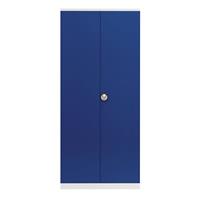 mauser Universele kast, extra hoog, h x b x d = 2200 x 1200 x 500 mm, lichtgrijs / ultramarijnblauw