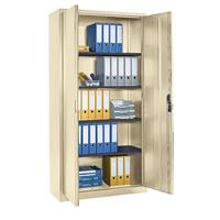 Cp Stahlschrank mit Flügeltüren HxBxT 1950 x 1000 x 420 mm hellelfenbein