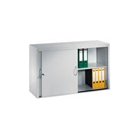 C+P ACCURADO opzetkast met schuifdeuren, 2 legborden, h x b x d = 790 x 1600 x 400 mm, lichtgrijs