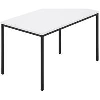 Rechthoekige tafel, vierkante buis met coating, b x d = 1200 x 800 mm, wit / antracietkleurig