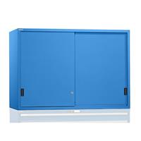 Lista Aufsatzschrank mit Schiebetüren Türen aus Vollblech HxBxT 1000 x 1023 x 725 mm, lichtblau