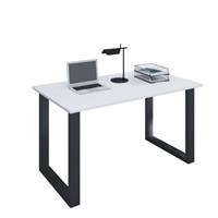 VCM Schreibtisch Computertisch Arbeitstisch Büro Möbel PC Tisch Lona, 140 x 50 cm weiß