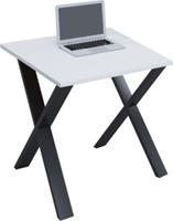 VCM Schreibtisch Computertisch Arbeitstisch Büro Möbel PC Tisch Lona X, 80 x 80 cm weiß