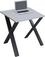 VCM Schreibtisch Computertisch Arbeitstisch Büro Möbel PC Tisch Lona X, 80 x 80 cm grau
