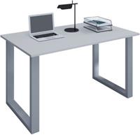 VCM Schreibtisch Computertisch Arbeitstisch Büro Möbel PC Tisch Lona, 80 x 80 cm grau
