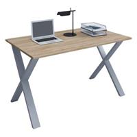 VCM Schreibtisch Computertisch Arbeitstisch Büro Möbel PC Tisch Lona X, 80 x 50 cm braun