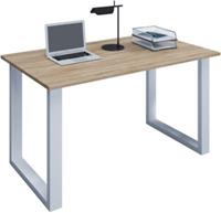 VCM Schreibtisch Computertisch Arbeitstisch Büro Möbel PC Tisch Lona, 140 x 80 cm braun