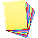 oxford ELBA Tabbladen Paper by Nature A4+ Kleurenassortiment 12 tabs 23-gaats karton blanco