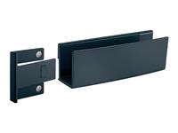 Sigel Opbergvak, antraciet, inclusief magnetische clip voor bevestiging aan het glas-magneetbord, kunststof, 160x54x43 mm, 1 st