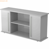 Hjh OFFICE PRO Kapa SB | Dressoir | met deuren, Melamine spaanplaat DIN 68765, Emissieklasse E1, Grijs