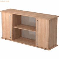 Hjh OFFICE PRO Kapa SB | Dressoir | met deuren, Melamine spaanplaat DIN 68765, Emissieklasse E1, Walnoot