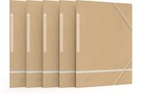 Oxford elastomap Touareg, ft A4, uit karton, naturel en wit