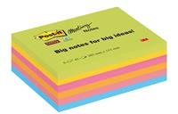 Post-it Super Sticky Meeting Notes, 203 x 152 mm, sortiert