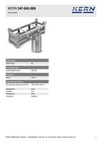kern 347-042-008 Testgewichtenset M1 40 kg - 160 kg Kalibratie Fabrieksstandaard (zonder certificaat)