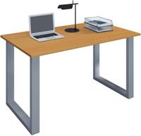 VCM Schreibtisch Computertisch Arbeitstisch Büro Möbel PC Tisch Lona, 140 x 50 cm braun